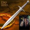 Sting Sword Steel Sword with Scabbard, LOTR Sword, Battle Ready Sting Sword, Fantasy Costume Steel Sword,