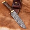 Handmade Damascus Steel Hunting Skinner Survival Knife For camping & Outdoor - Image 3