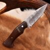 Handmade Damascus Steel Hunting Skinner Survival Knife For camping & Outdoor - Image 5