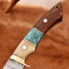 Handmade Damascus Steel Hunting Skinner Survival Knife For camping & Outdoor - Image 4