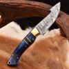 Handmade Damascus Steel Gut-Huk Skinner Survival Knife For camping & Outdoor - Image 5