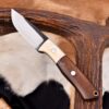 Handmade Carbon Steel Skinner Knife For camping & Outdoor With Leather Sheath - Image 5