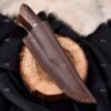 Handmade Carbon Steel Skinner Knife For camping & Outdoor With Leather Sheath - Image 6