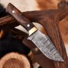 Handmade Damascus Steel Hunting Skinner Survival Knife For camping & Outdoor - Image 2