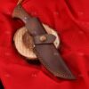 Handmade Carbon Steel Skinner Knife San-Mai Pattern For camping & Outdoor With Leather Sheath (Copy) - Image 5