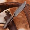 Handmade Carbon Steel Skinner Knife For camping & Outdoor With Leather Sheath - Image 2