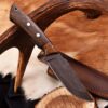 Handmade Carbon Steel Skinner Knife For camping & Outdoor With Leather Sheath - Image 3