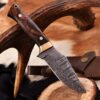 Handmade Damascus Steel Hunting Skinner Survival Knife For camping & Outdoor - Image 6