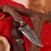 Handmade Carbon Steel Skinner Knife San-Mai Pattern For camping & Outdoor With Leather Sheath (Copy) - Image 6