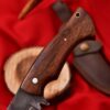 Handmade Carbon Steel Skinner Knife San-Mai Pattern For camping & Outdoor With Leather Sheath (Copy) - Image 4