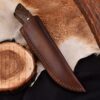 Handmade Carbon Steel Skinner Knife For camping & Outdoor With Leather Sheath - Image 6